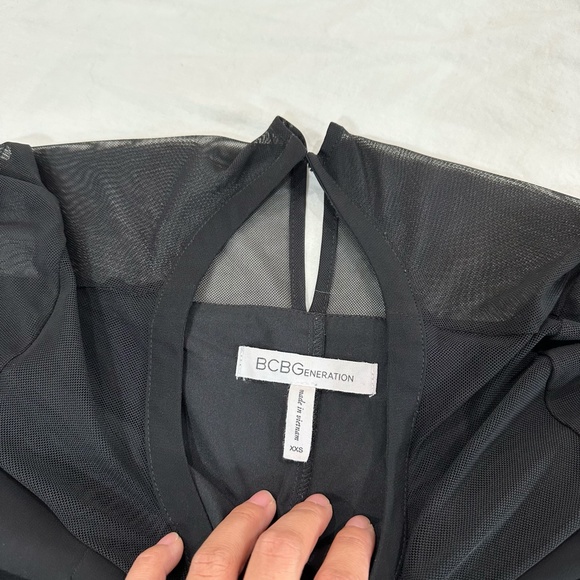 BCBGENERATION SHEER A-LINE DRESS - Picture 4 of 9